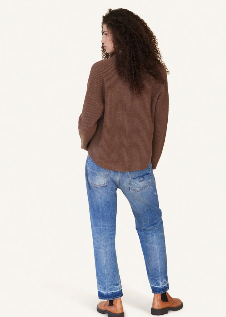 Not Monday | Magnus Fisherman Cardigan | Cocoa