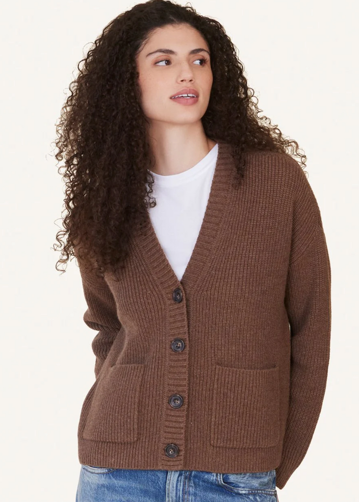 Not Monday | Magnus Fisherman Cardigan | Cocoa