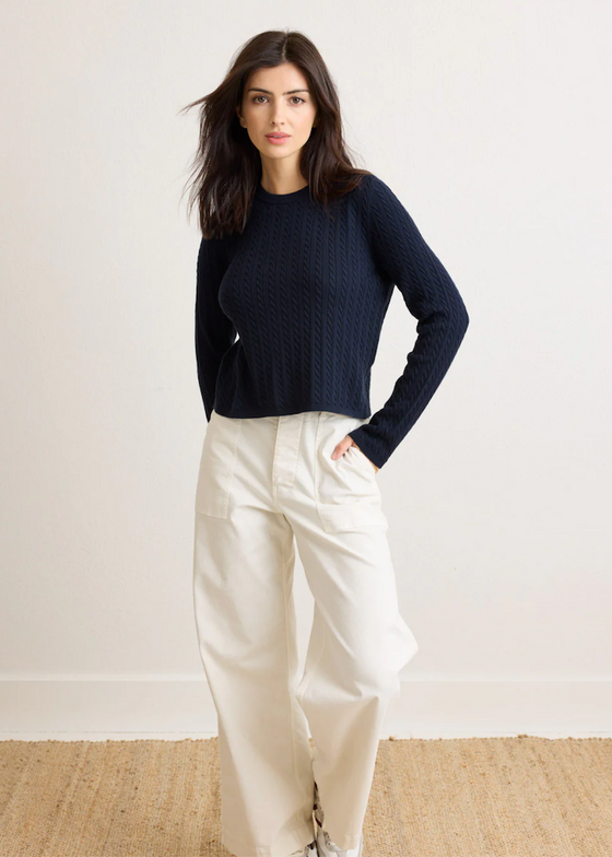 Not Monday | Saylor Cable Crewneck