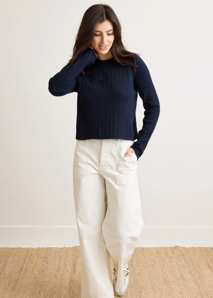 Not Monday | Saylor Cable Crewneck