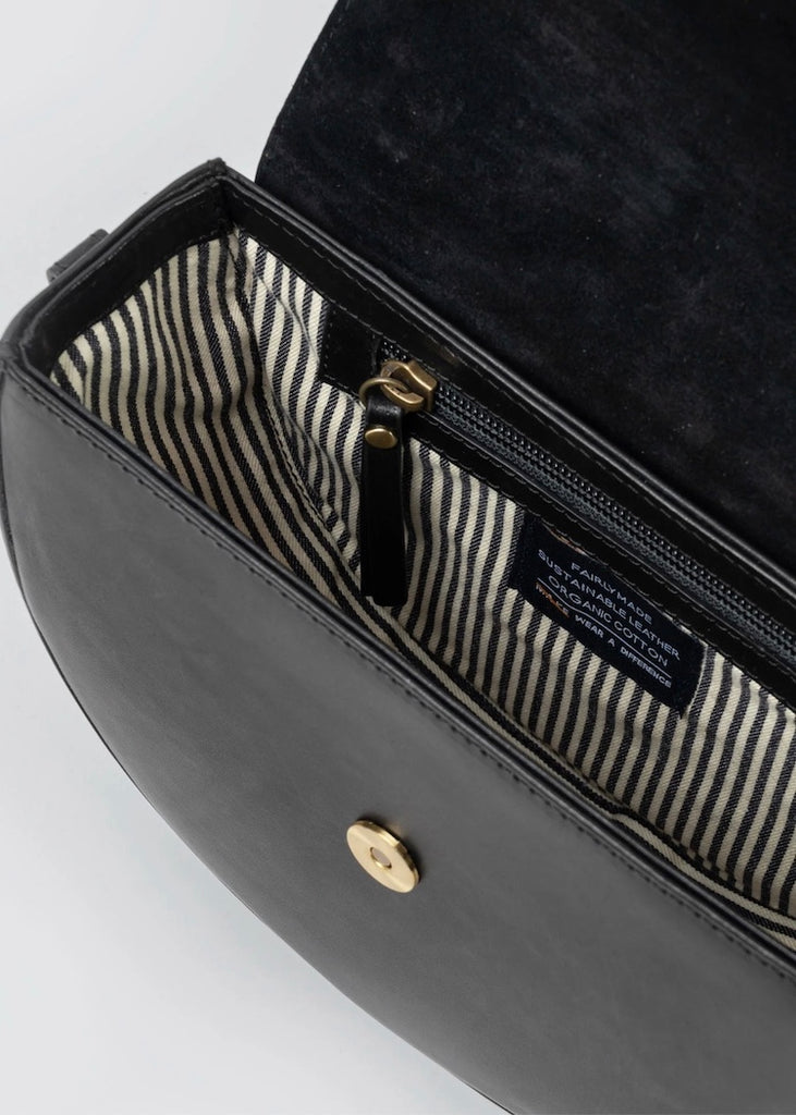 O My Bag | Ava Black Classic Leather