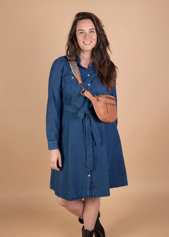 O My Bag | Drew Bum Bag in Wild Oak Soft Grain Leather