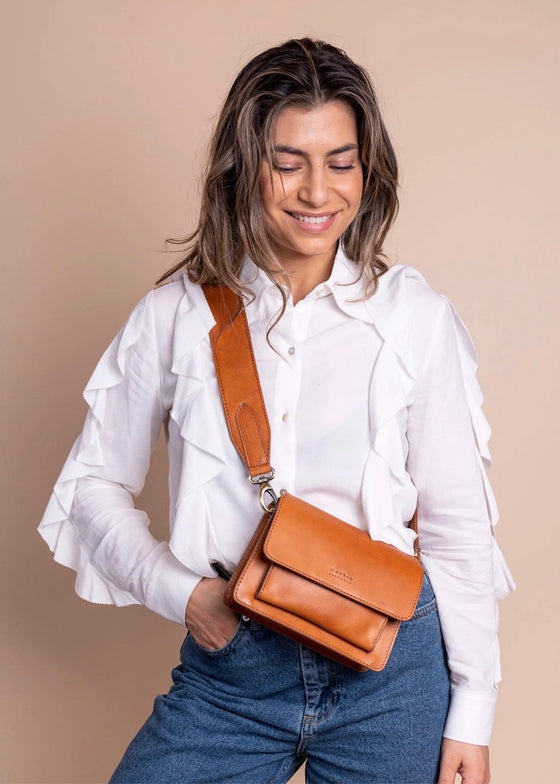 O My Bag | Harper Mini Cognac Classic Leather