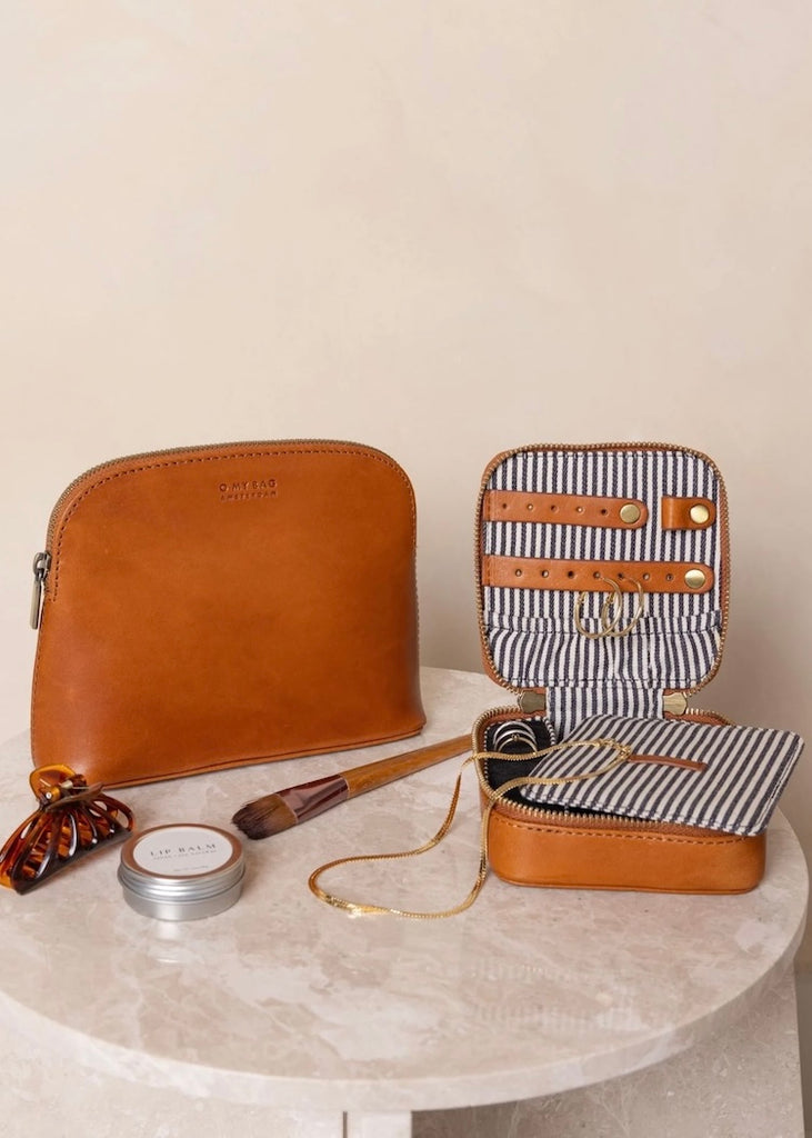 O My Bag | Jewelry Box Cognac Stromboli Leather