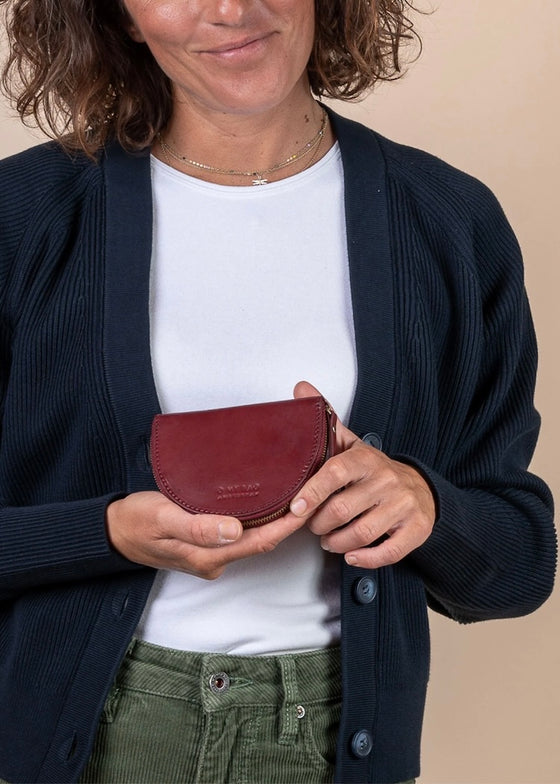 O My Bag | Laura Coin Purse in Ruby Classic Leather