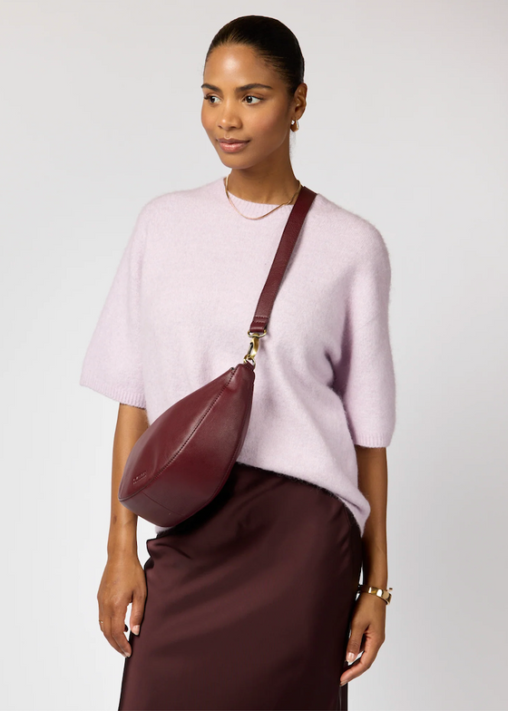 O My Bag | Leo in Dark Cherry Soft Grain