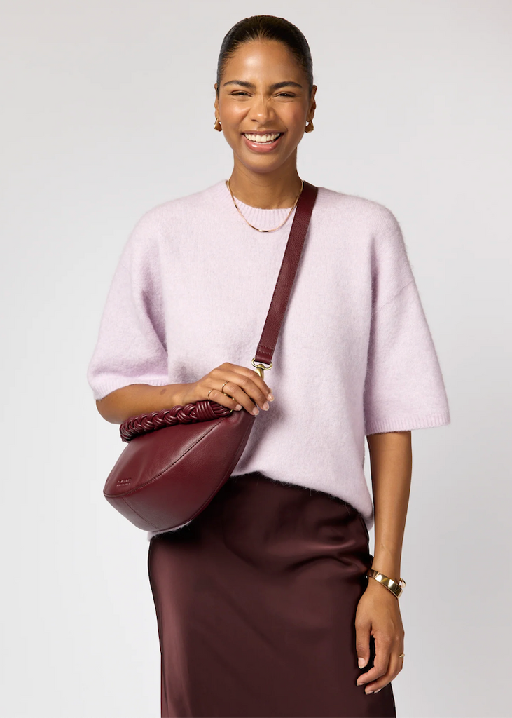 O My Bag | Leo in Dark Cherry Soft Grain