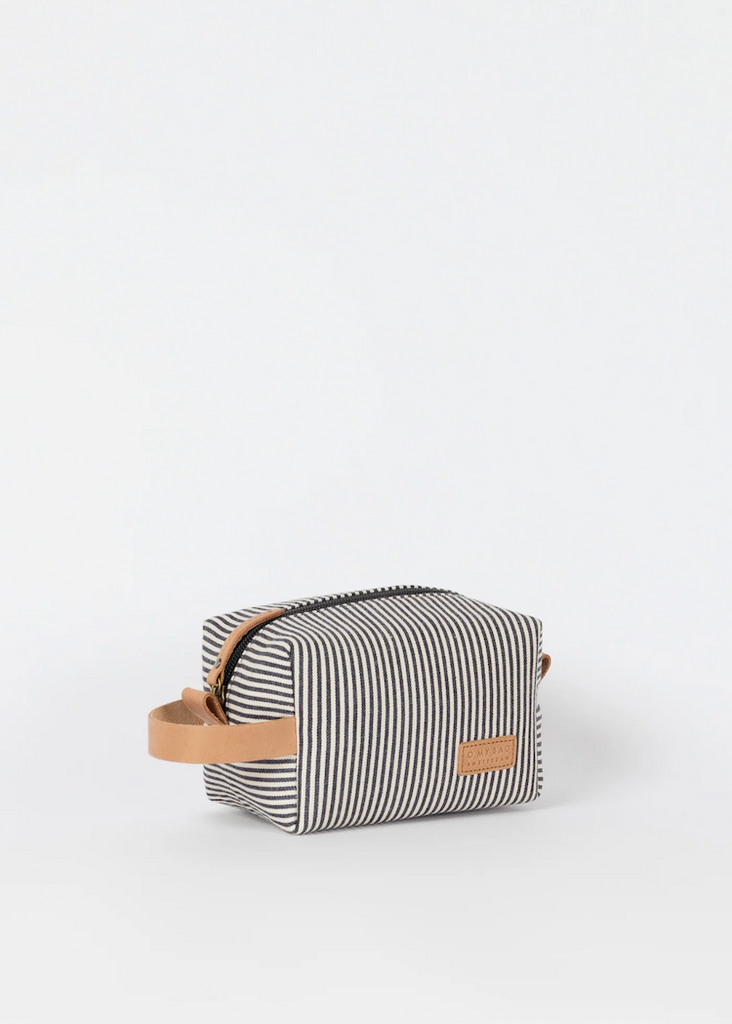 O My Bag | Ted Travel Case Small | Cotton/Camel Hunter Leather