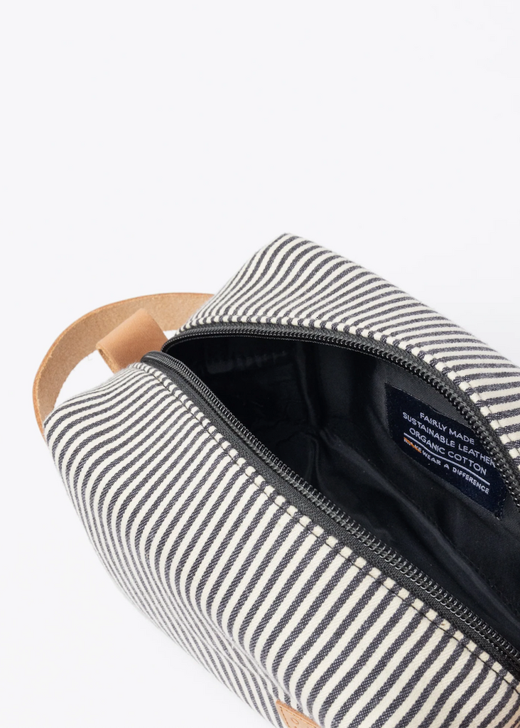O My Bag | Ted Travel Case Small | Cotton/Camel Hunter Leather