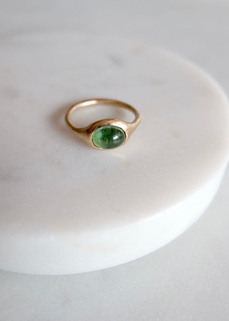 Occasionally Sweet | 14kg Large Green Tourmaline Yui Ring