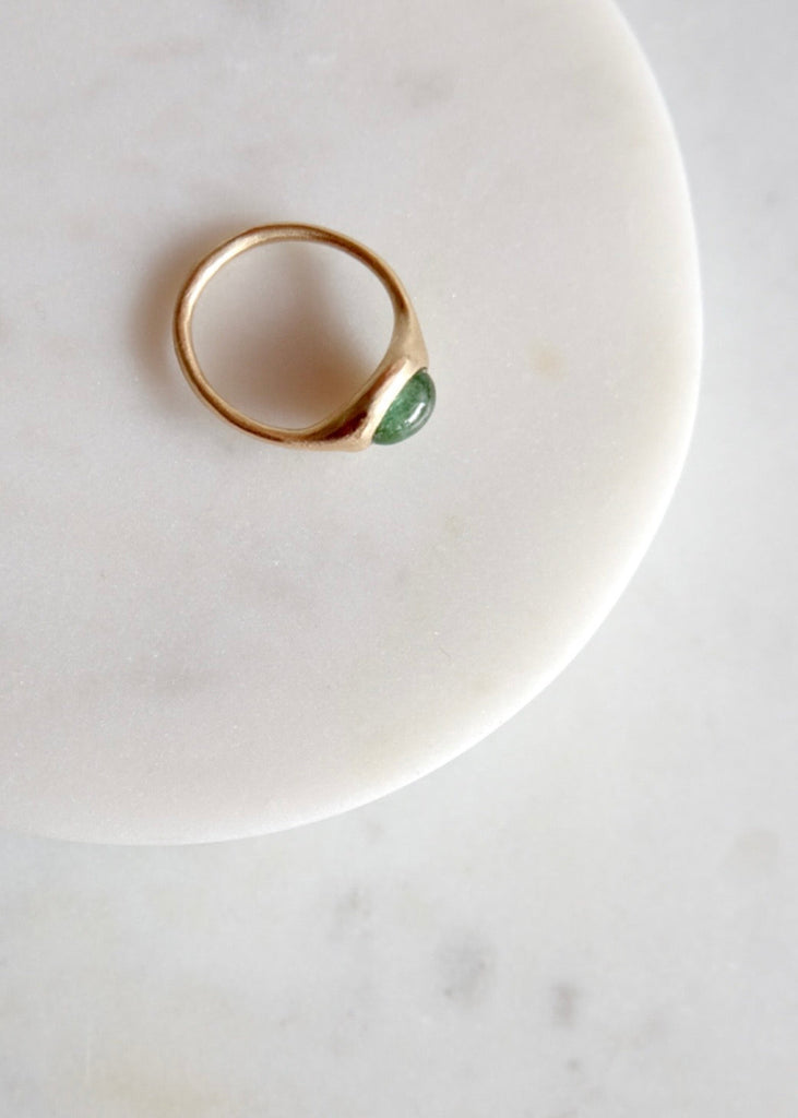Occasionally Sweet | 14kg Large Green Tourmaline Yui Ring