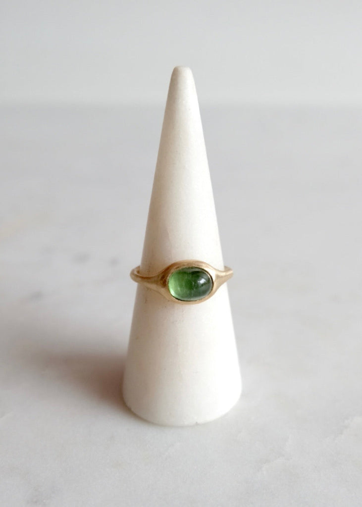 Occasionally Sweet | 14kg Large Green Tourmaline Yui Ring