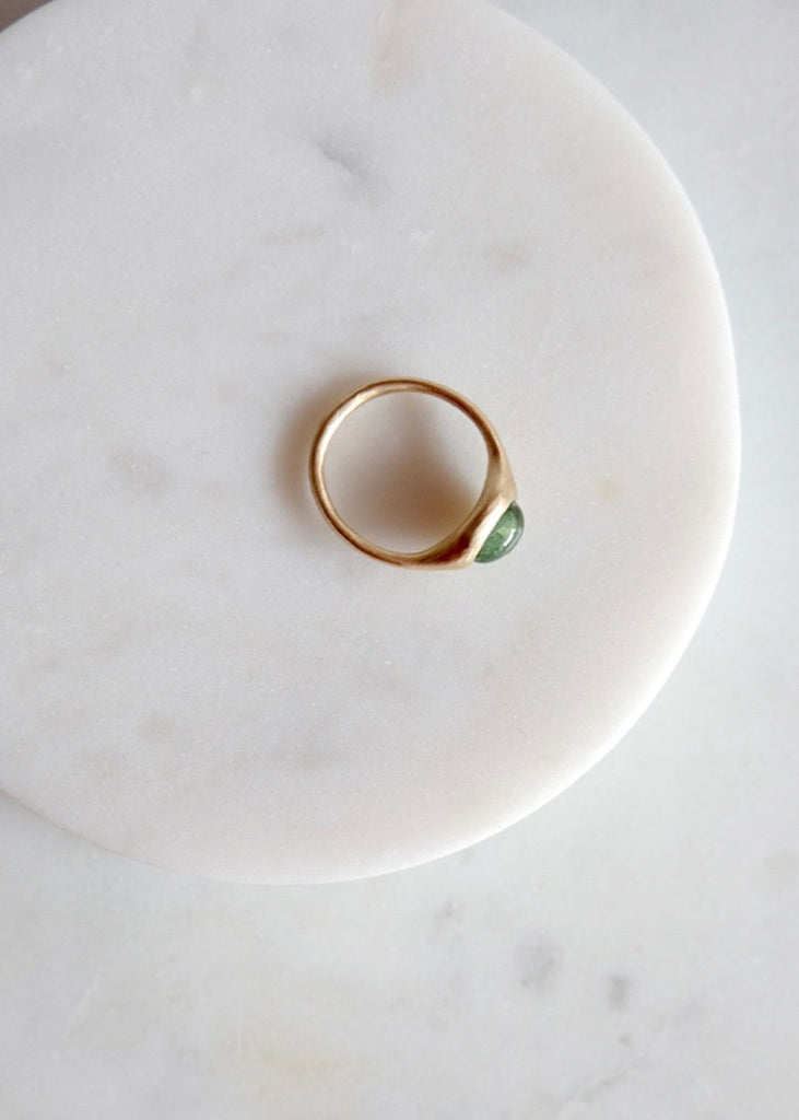 Occasionally Sweet | 14kg Large Green Tourmaline Yui Ring