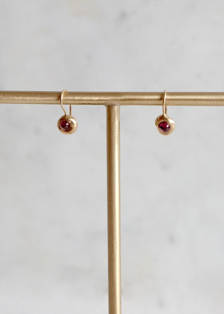 Occasionally Sweet | 14kg Petite Yui Pink Tourmaline Drop Earrings