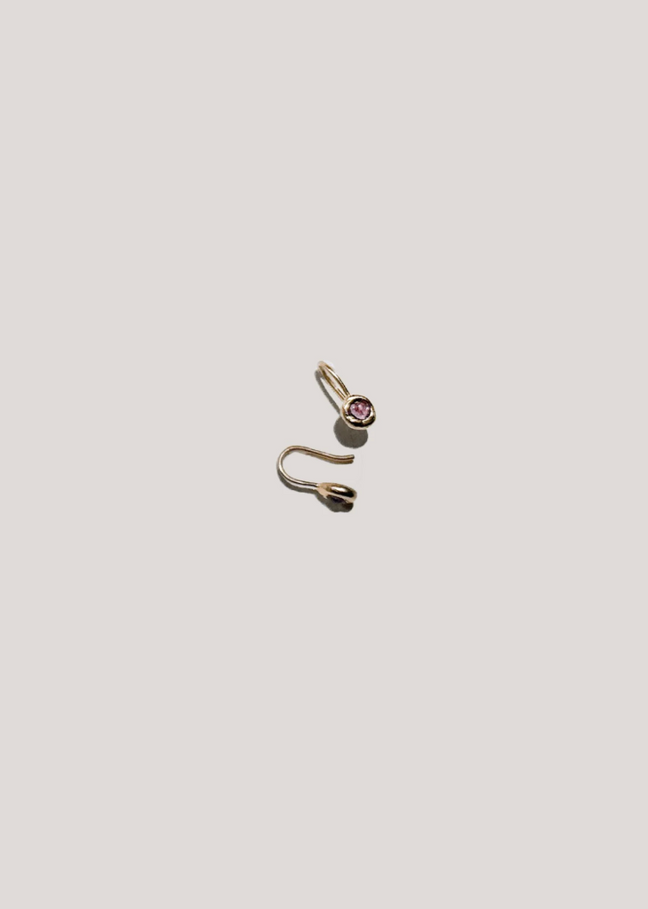 Occasionally Sweet | 14kg Petite Yui Pink Tourmaline Drop Earrings