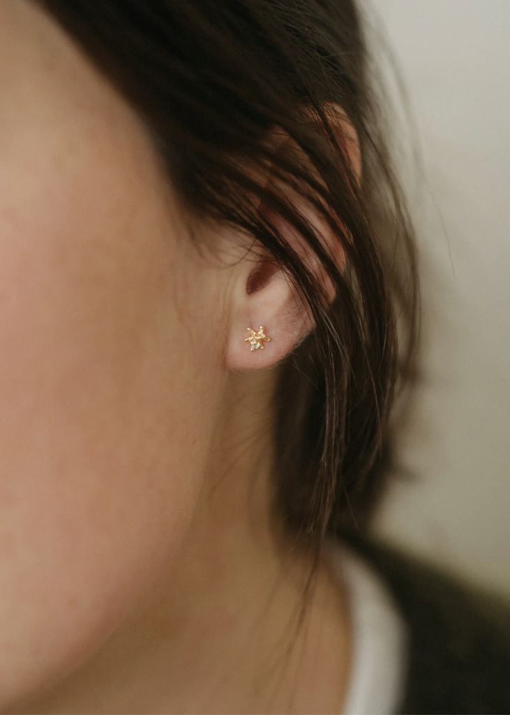 Occasionally Sweet | 14kg Starburst Stud Earrings