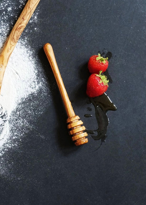 Olive Wood Honey Drip Stick