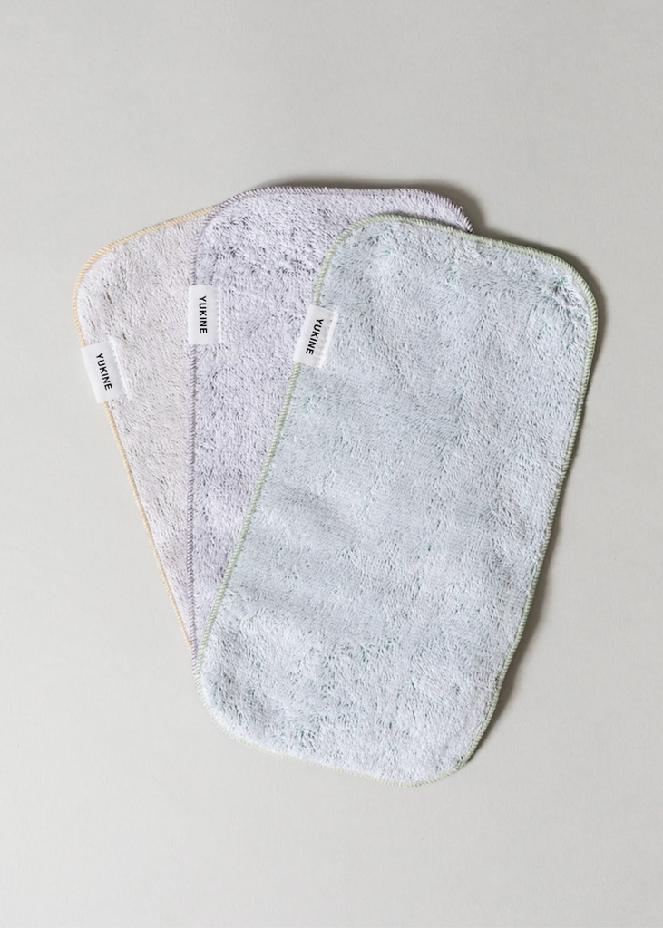 Organic Cotton Yukine Face Towel | Green Set