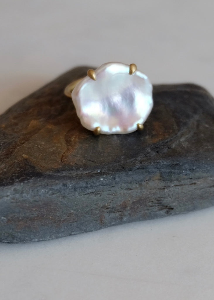 Original Eve | Freshwater Pearl Coin Ring