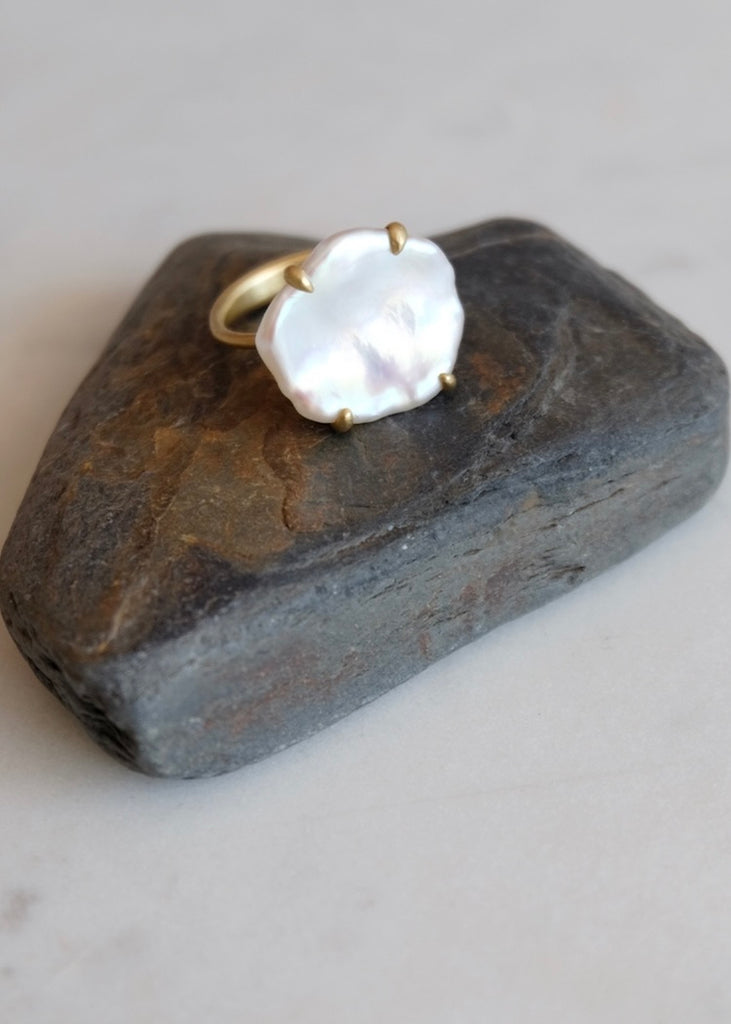 Original Eve | Freshwater Pearl Coin Ring