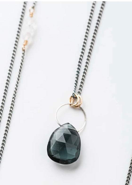 Original Hardware | Hydro Quartz Gemstone Drop Necklace