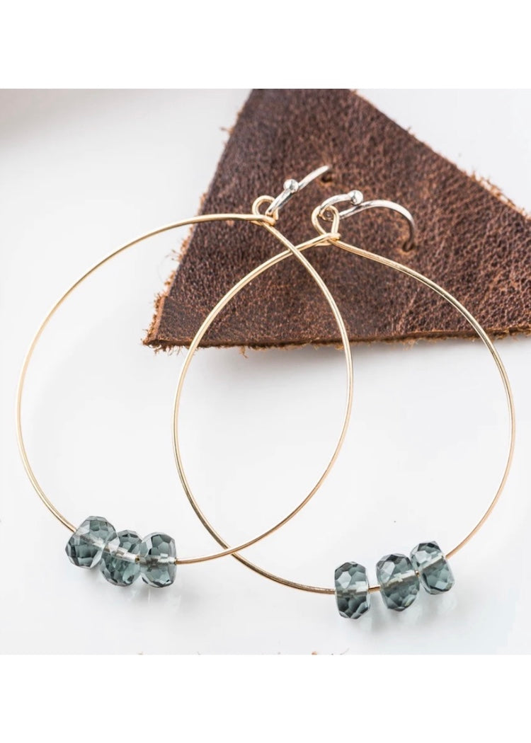 Original Hardware Hydro Quartz Hoop Earrings The Phoenix