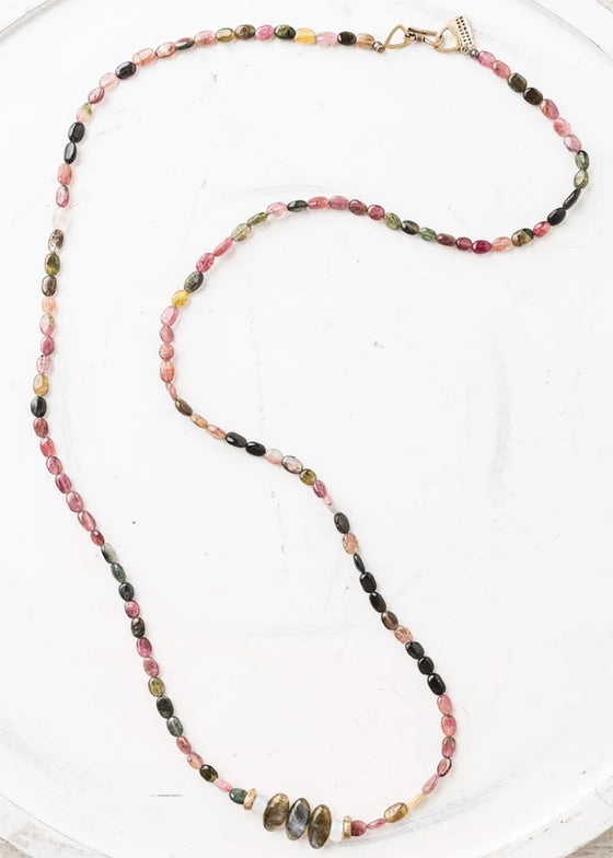 Original Hardware | Long Watermelon Tourmaline Necklace