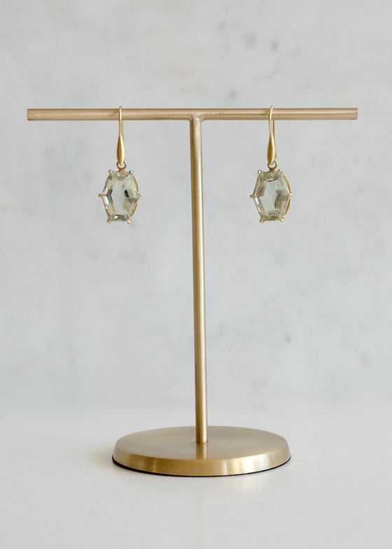 Original Eve | Prasioilite Hexagon Jungle Earrings