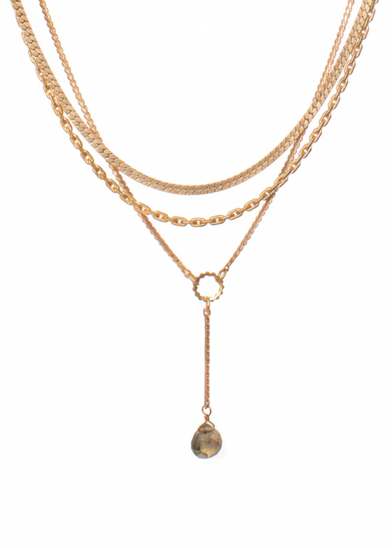 Hailey Gerrits | Classic Palmer Necklace Labradorite