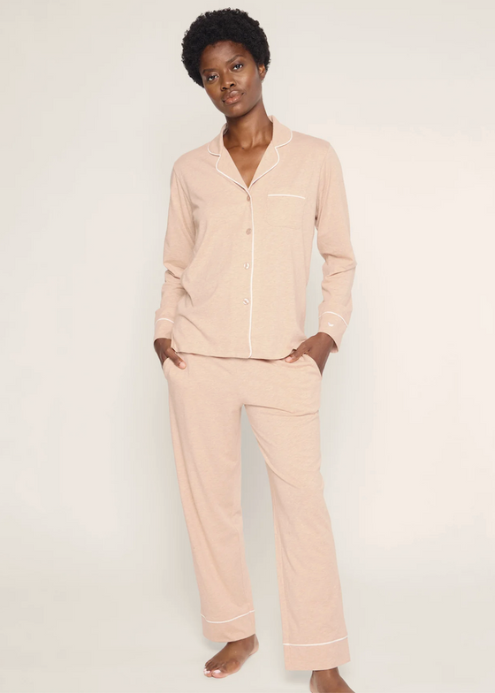 Petite Plume | Pima Pajama Set in Camel