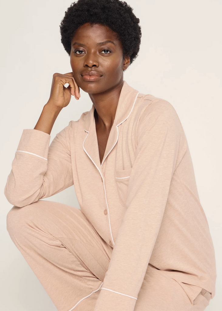 Petite Plume | Pima Pajama Set in Camel