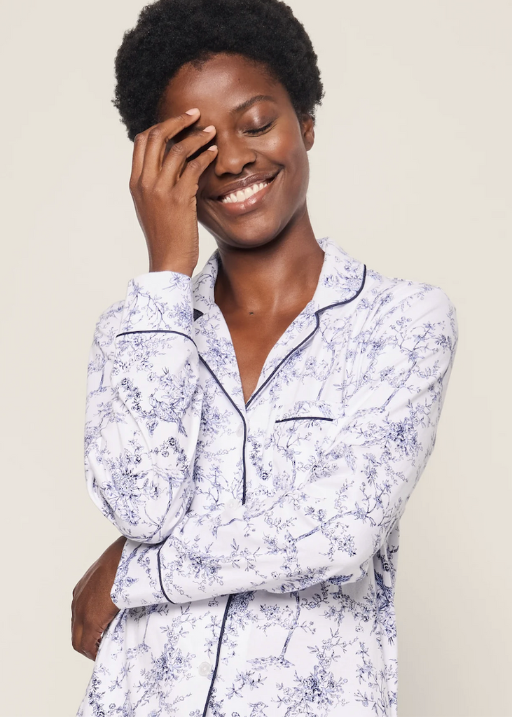 Petite Plume | Pima Pajama Set in Timeless Toile