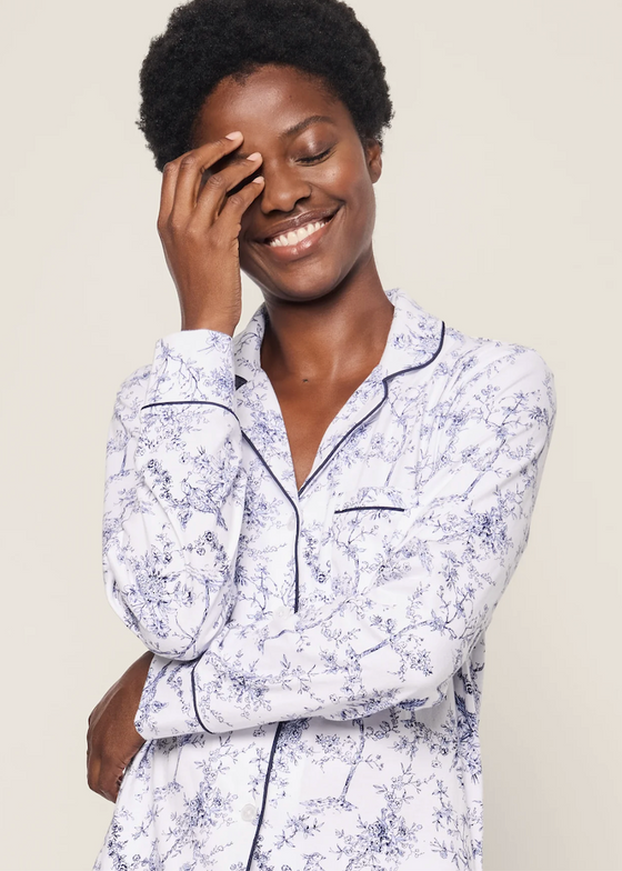 Petite Plume | Pima Pajama Set in Timeless Toile