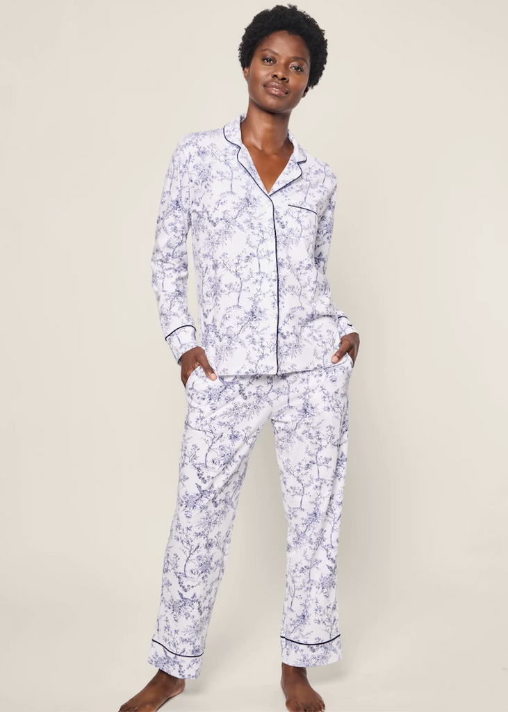 Petite Plume | Pima Pajama Set in Timeless Toile