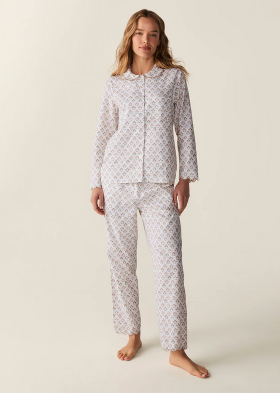 Petite Plume | Twill Colette Pajama Set in Estate Garden