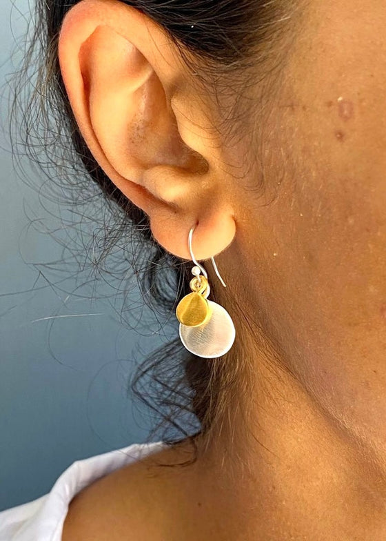 Philippa Roberts | Disc Earrings Mixed Metal