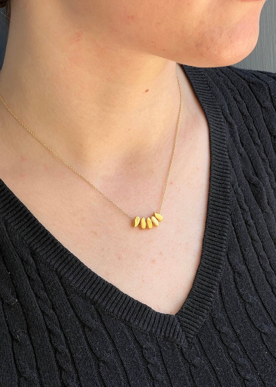 Philippa Roberts | Five Nuggets Necklace Vermeil
