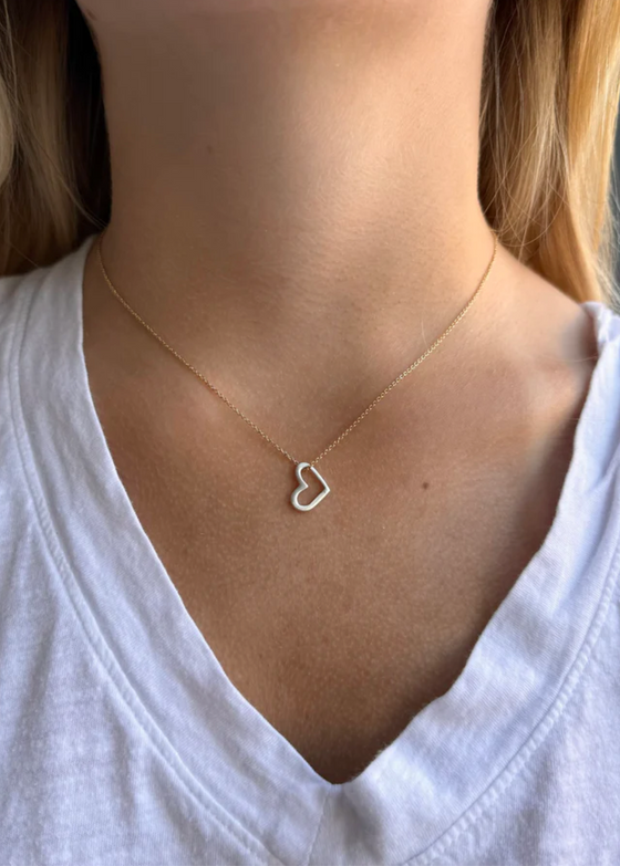 Philippa Roberts | Luna - Small Open Heart Necklace