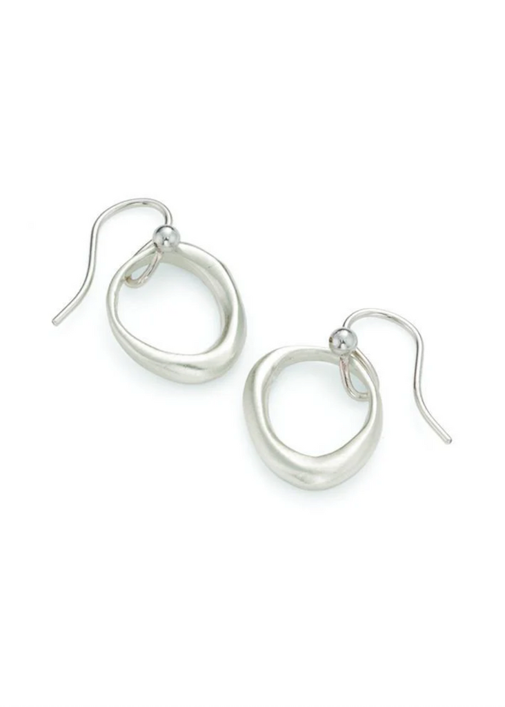 Philippa Roberts | Organic Circle Earrings Silver