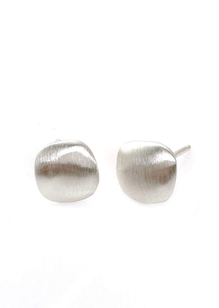 Philippa Roberts | Puffy Square Post Earrings -Sterling