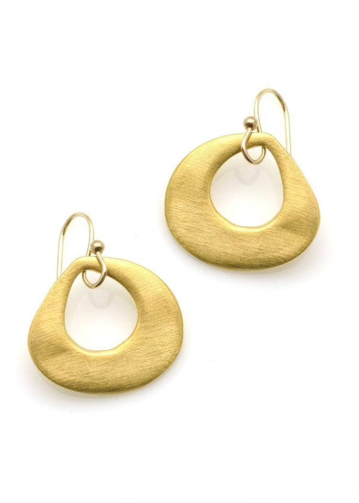 Philippa Roberts | Thick Open Drop Earrings - Vermeil