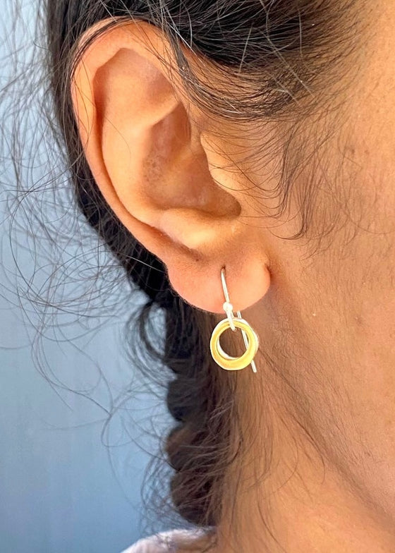 Philippa Roberts | Two Little Circles Earrings SS/Vermeil