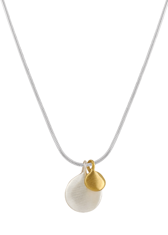 Philippa Roberts | Double Discs Necklace | Mixed Metal