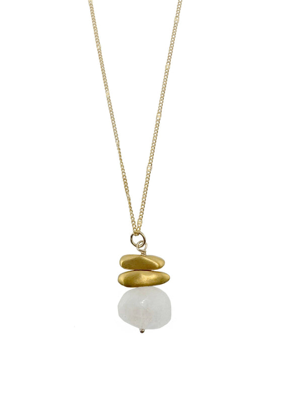 Philippa Roberts | Double Nugget Necklace - Moonstone