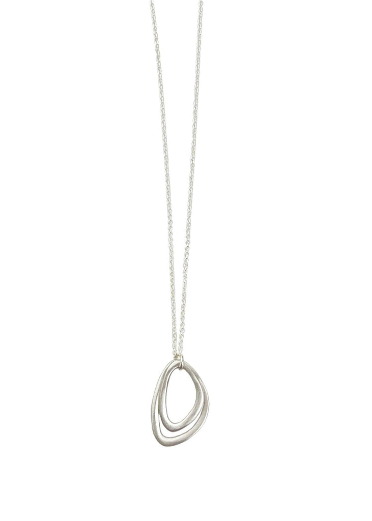 Philippa Roberts | Double Open Petal Necklace | Silver
