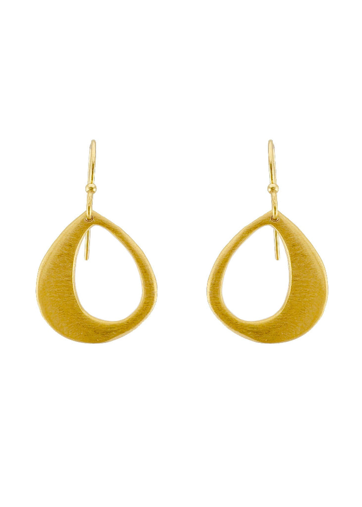 Philippa Roberts | Medium Open Drop Earrings | Vermeil