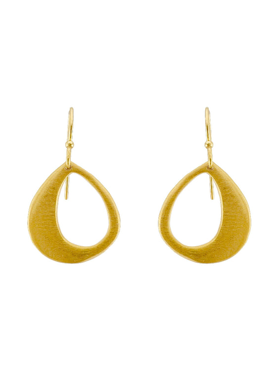 Philippa Roberts | Medium Open Drop Earrings | Vermeil