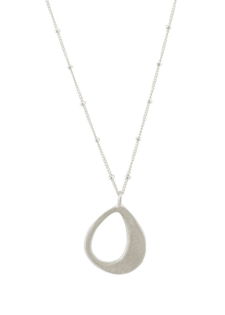 Philippa Roberts | Medium Open Drop Necklace | Silver