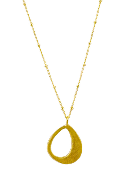 Philippa Roberts | Medium Open Drop Necklace | Vermeil