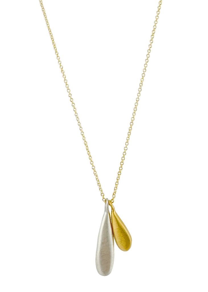 Philippa Roberts | Multi Drop Necklace Mixed Metal